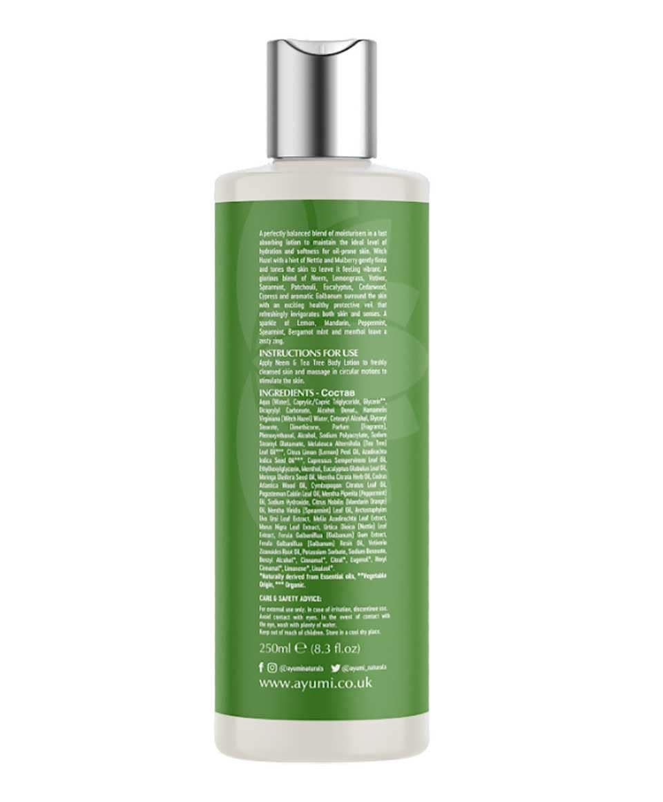 Ayumi Naturals Neem And Tea Tree Body Lotion