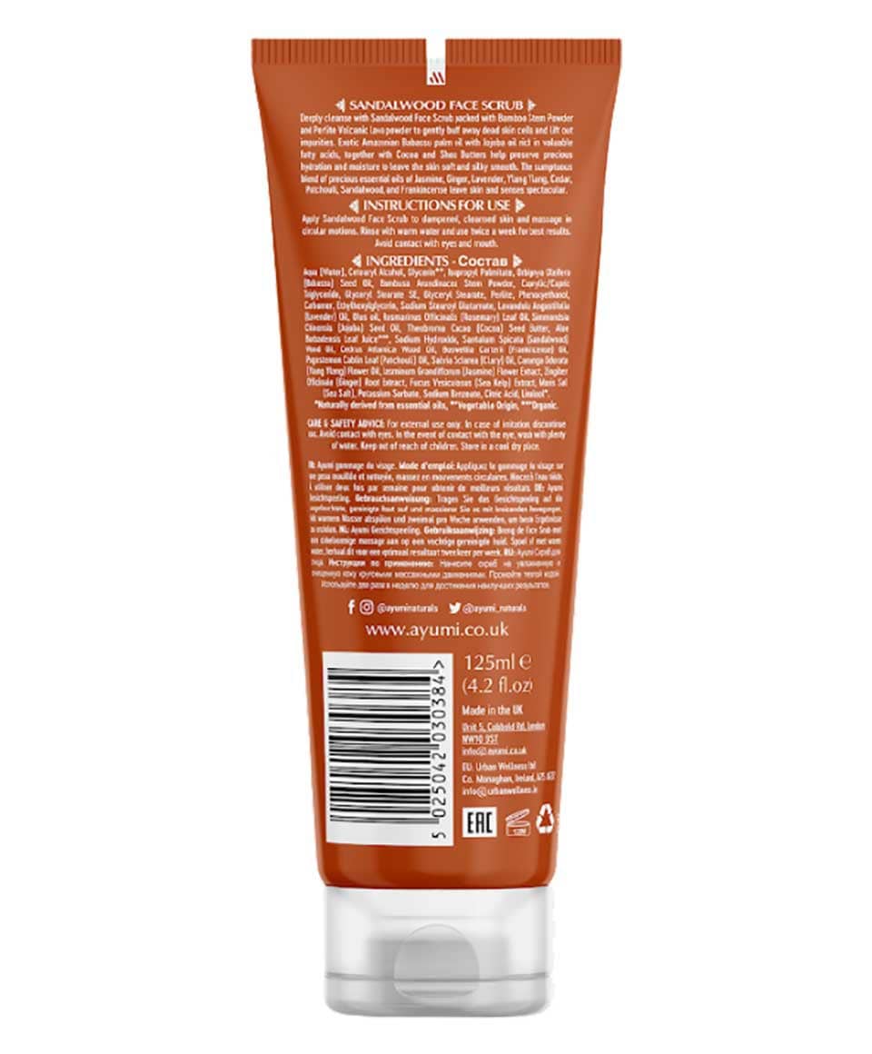 Ayumi Naturals Sandalwood And Pink Clay Face Scrub