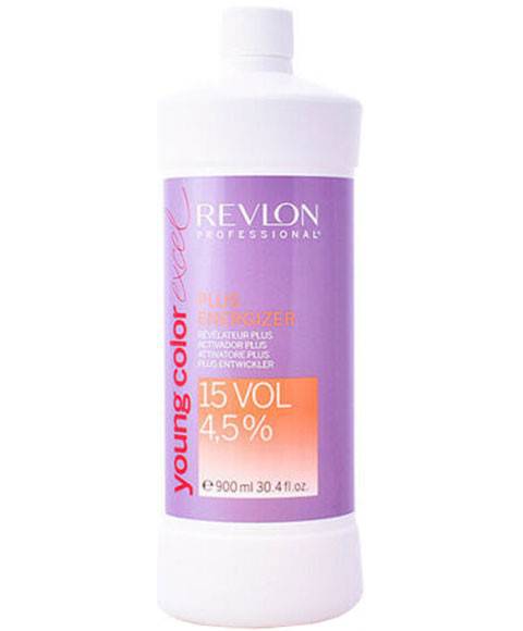 Revlon Revlonissimo Color Excel Plus Energizer hair color and bleach product jar with label visible.