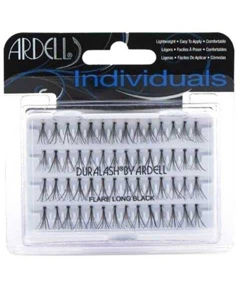 American International Industries Ardell Dura Lash long black eyelash extensions with natural full lash design.