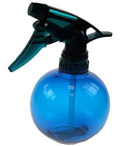 Denman Water Ball Spray Bottle for salon accessories, featuring a clear plastic design with a spray nozzle and water ball attachment.