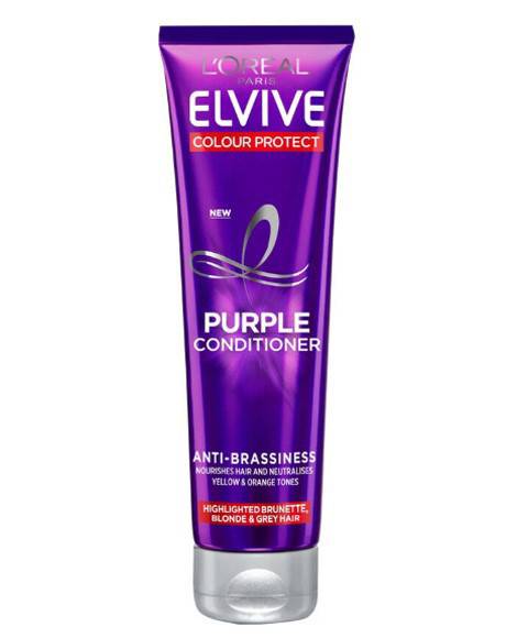 Après-shampoing violet Elvive Colour Protect