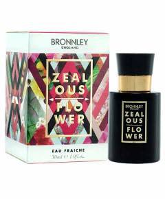 Zealous Flower Eau Fraiche for Her by Bronnley England, a fresh floral perfume bottle with elegant packaging.