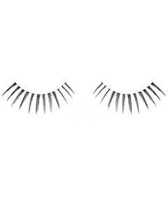 American International Industries Ardell Fashion Lashes 104 eyelash extensions showcasing natural, wispy lash design on a clear background.
