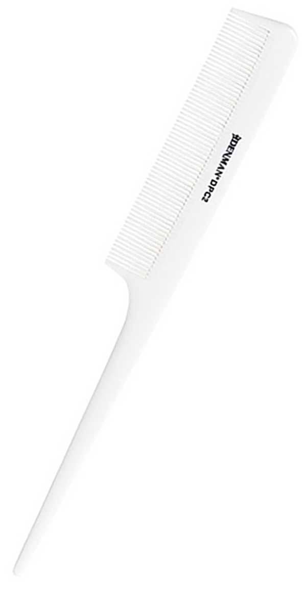 Precision Professional Tail Comb DPC2 WHT