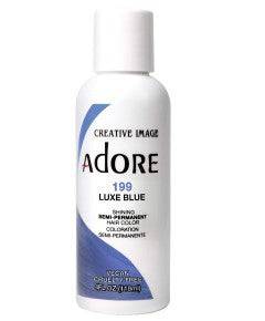 Creative Image Adore Shining Semi Permanent Hair Color Luxe Blue, vibrant blue hair dye in a tube.