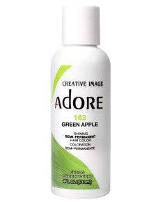 Creative Image Adore Shining Semi-Permanent Hair Color in Green Apple, vibrant green hair dye for bold hair coloring.