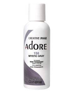 Creative Image Adore Shining Semi Permanent Hair Color in Mystic Gray, vibrant hair dye for bold, shiny gray hair.