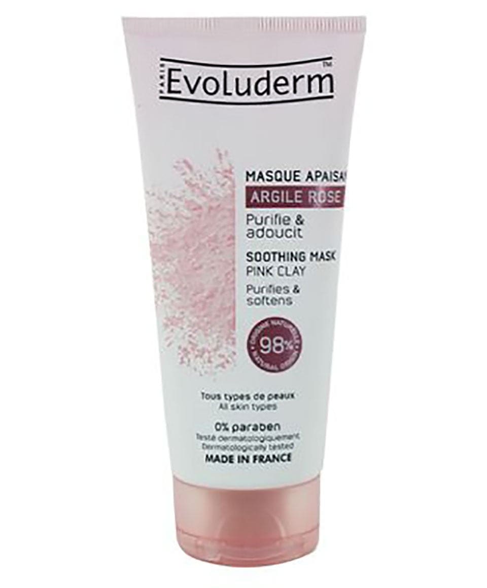 Beruhigende Maske aus rosa Tonerde