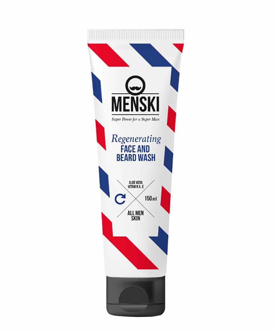 Gel nettoyant régénérant pour le visage et la barbe