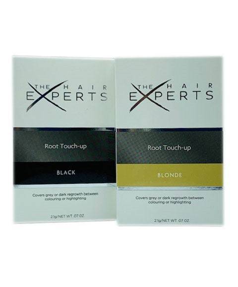 The Hair Experts Root Touch Up hair color and bleach kit with applicator brush, designed for quick root touch-ups and color correction.
