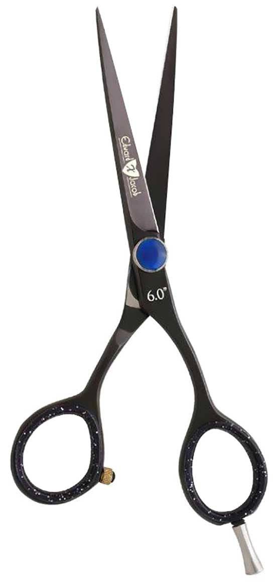 Edward Jacob Professional Scissors EXJ06420M for salon use, featuring sleek metal blades and ergonomic handles.