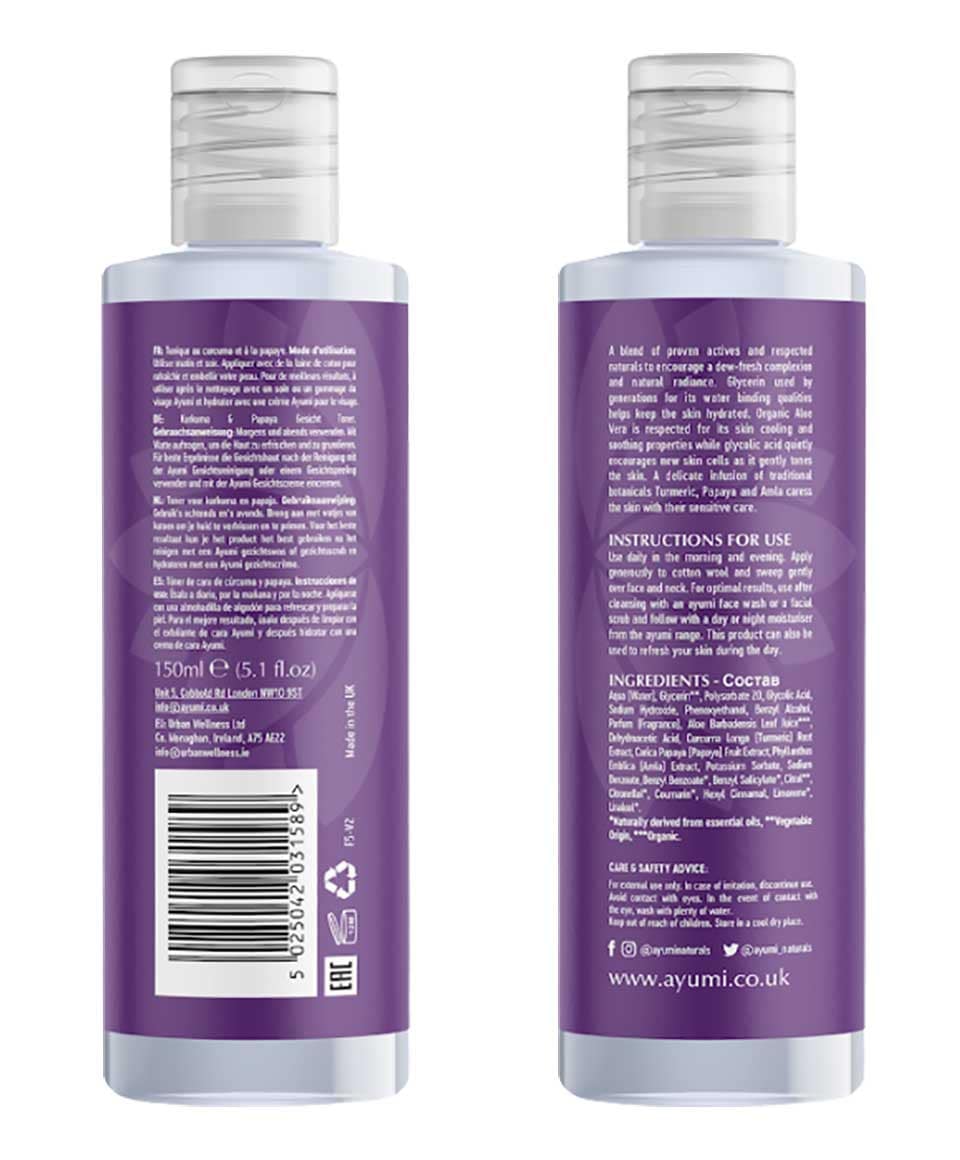 Ayumi Glow Turmeric And Papaya Face Toner