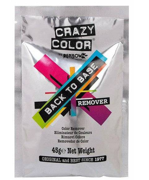 Renbow Crazy Color Back To Base Remover for hair color removal and bleaching, shown in a professional hair treatment setting.
