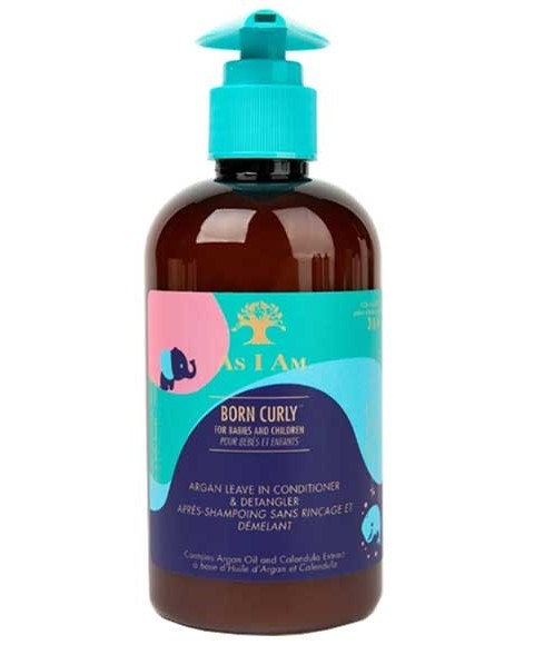 Born Curly Argan Leave In Conditioner And Detangler