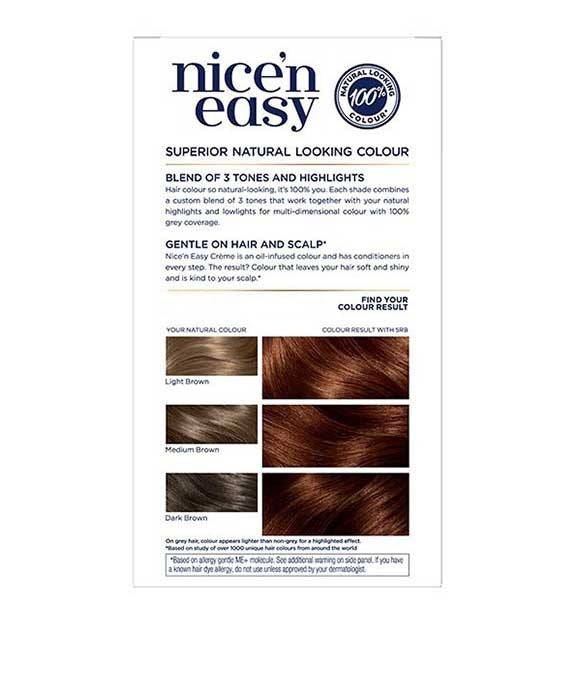 Nice N Easy Crème Coloration Permanente 5RB Châtain Rougeâtre Moyen