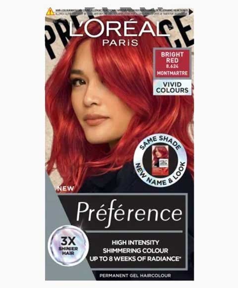 Preference Hochintensive permanente Gel-Haarfarbe Hellrot