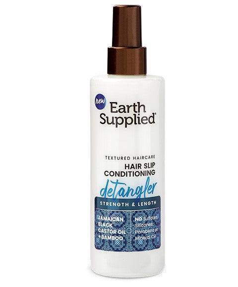 Earth Supplied Hair Slip Conditioning Detangler conditioner bottle with pump for smooth, manageable hair.