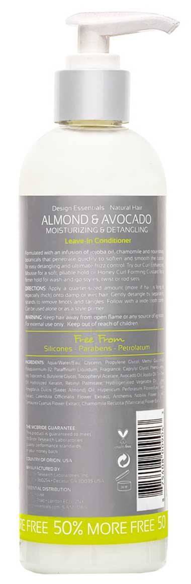 Natural Almond And Avocado Detangling Leave In Conditioner