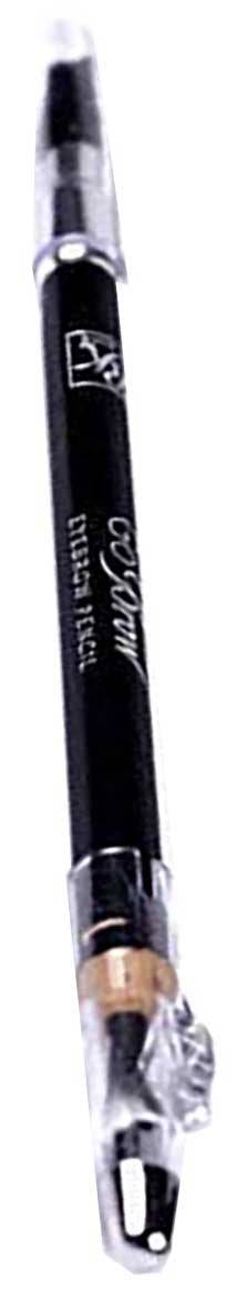 RK By Kiss Go Brow Eyebrow Pencil for natural-looking brows, featuring precise tip and spoolie for shaping and filling.