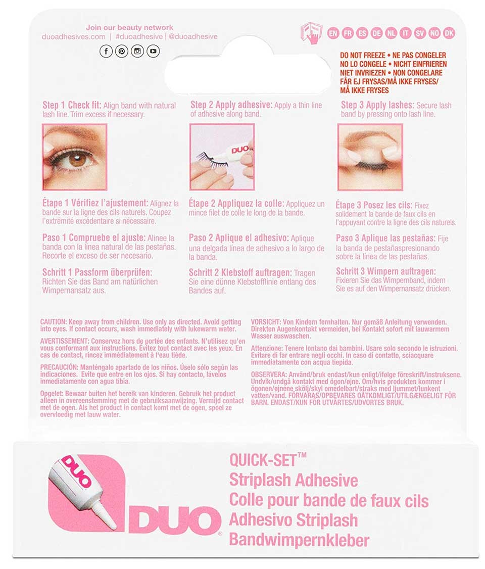 DUO Quick Set Striplash Adhesive Dark Tone