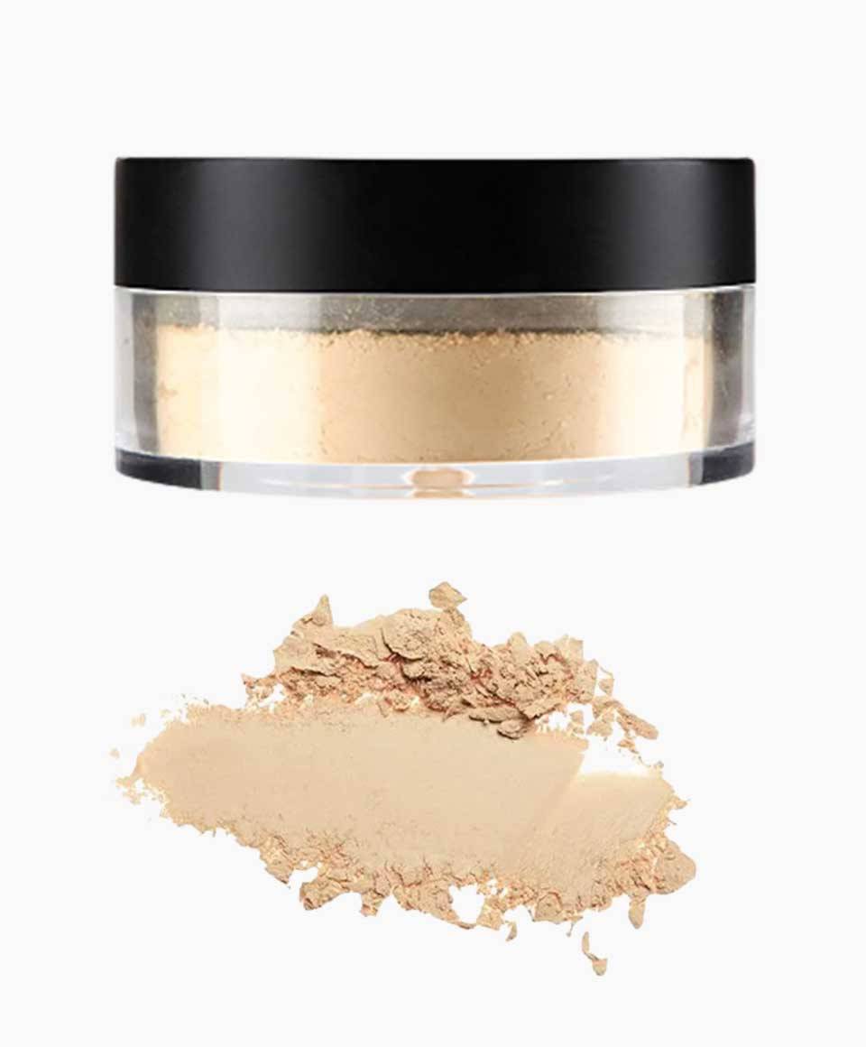 NICKA K NEWYORK NK Perfection Finishing Powder NFP02 Medium for face makeup, soft translucent powder in a compact container