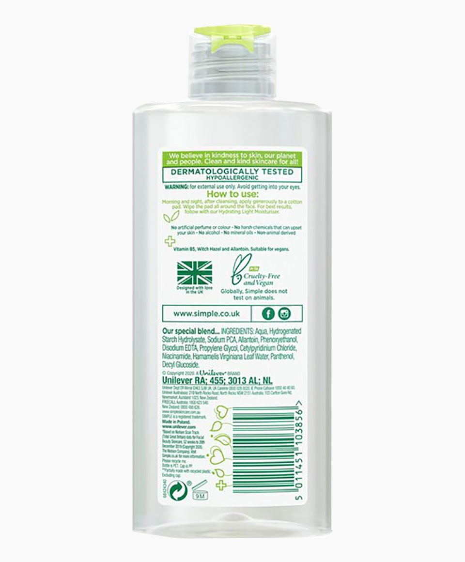 Simple Kind To Skin Soothing Facial Toner