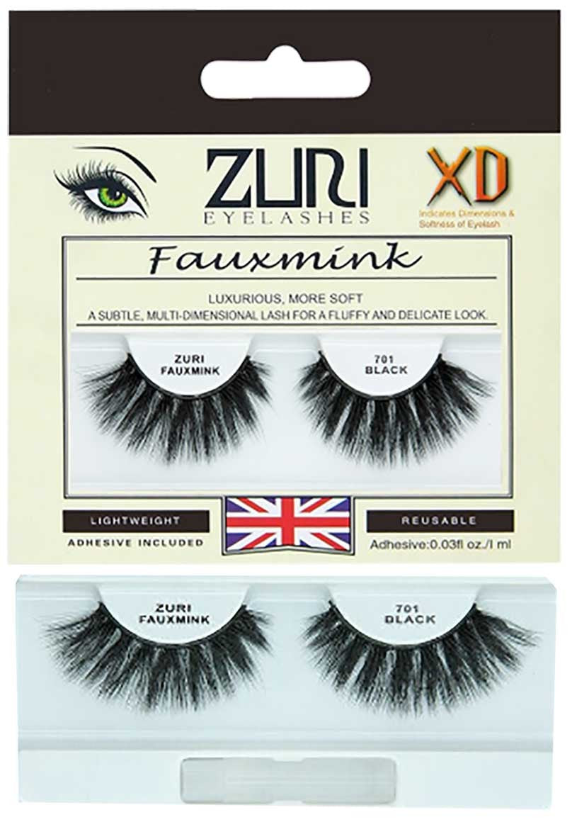 Zuri Fauxmink Eyelashes 701 Black
