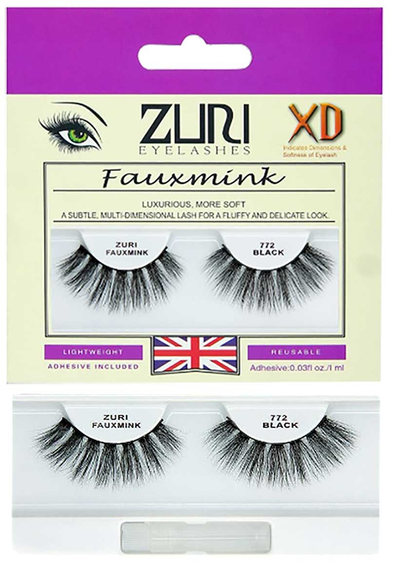 Zuri Fauxmink Eyelashes 772 Black