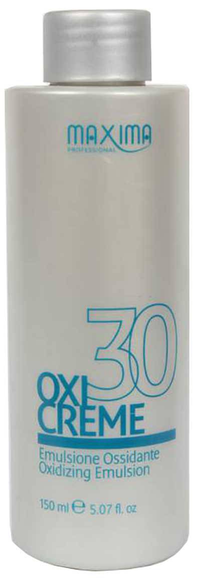 Vitalfarco Oxicreme Oxidizing Emulsion for hair coloring and bleaching, shown in a white bottle with a blue cap.