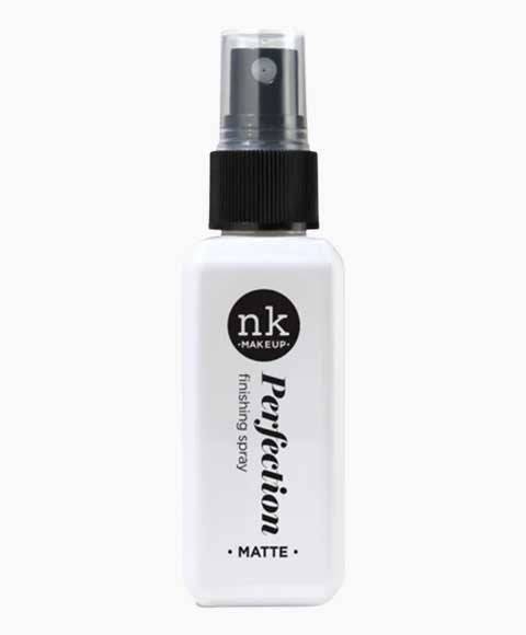 NICKA K NEWYORK NK Perfection Finishing Spray Matte for face makeup, clear spray bottle with fine mist nozzle
