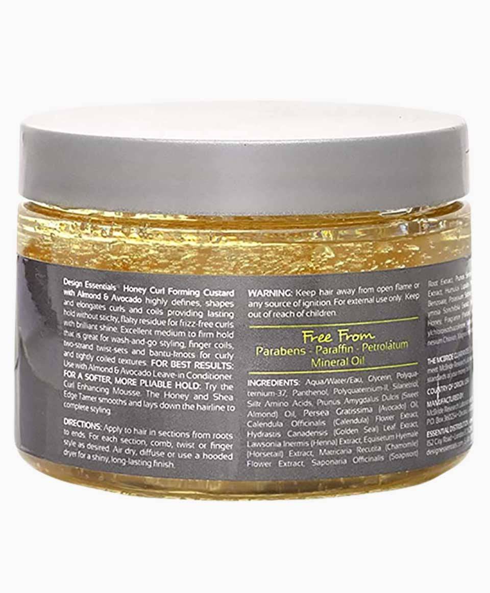 Natural Honey Curl Forming Custard With Almond And Avocado