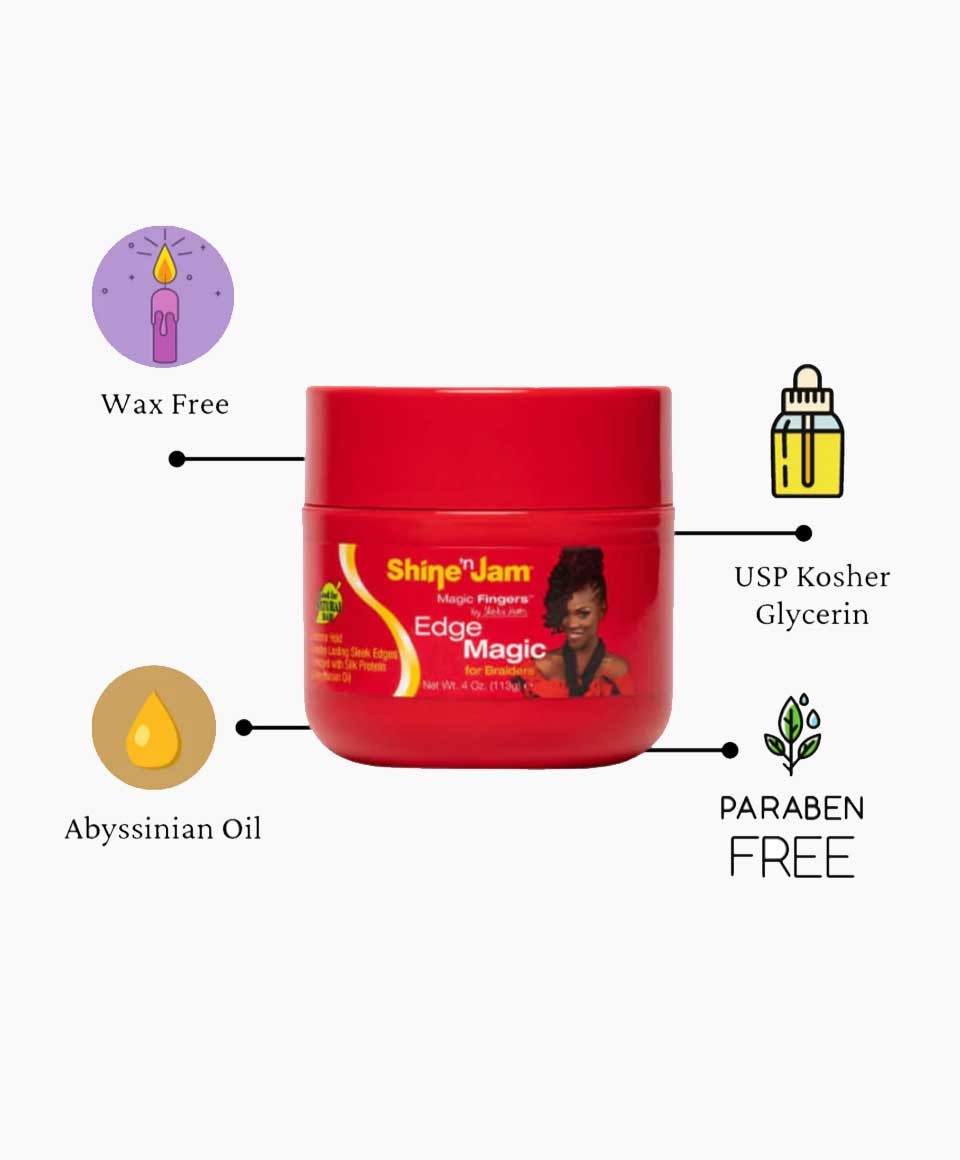 Shine N Jam Edge Magic Fingers pour tresseuses, tenue extrême