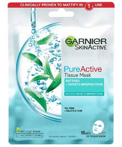 Masque en tissu Skin Active Pure Active Tea Tree Plus à l&