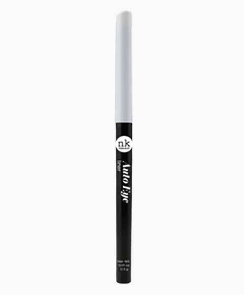NICKA K NEWYORK NK Auto Eye Liner AA04 White for eye makeup, featuring sleek white eyeliner pencil with a twist-up design