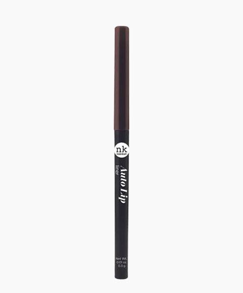 NICKA K NEWYORK NK Auto Lip Liner AA13 Brown for lip makeup, showing the brown lip liner pencil on a white background.