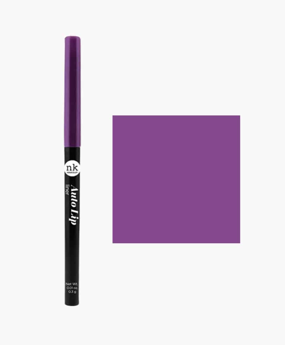 NICKA K NEWYORK NK Auto Lip Liner AA36 Dark Orchid for lip makeup, showing the dark purple pencil with the product label.