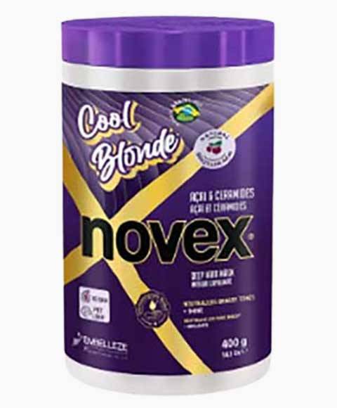 Novex Cool Blonde Deep Hair Mask for blonde hair treatment, featuring creamy texture and nourishing ingredients.