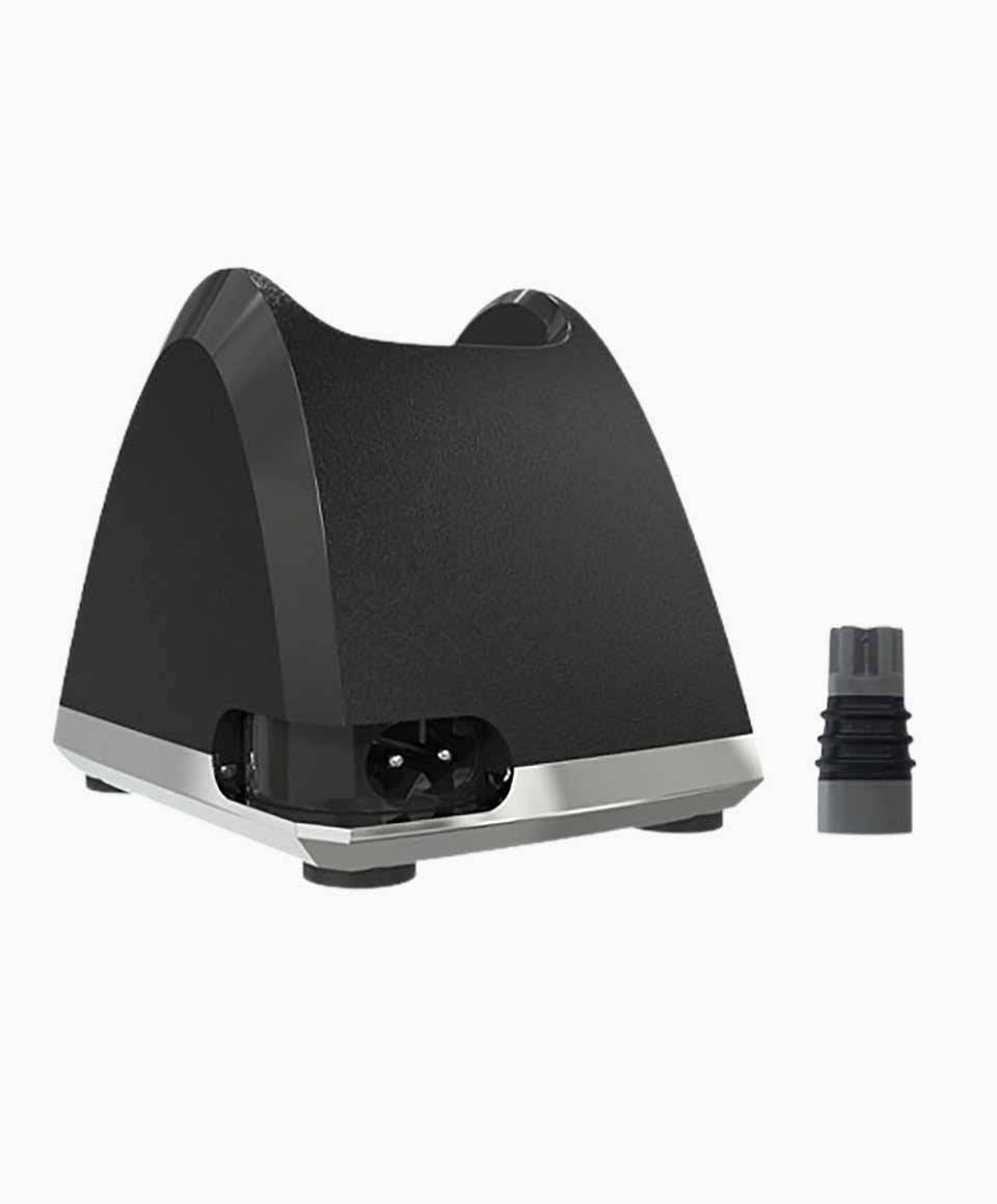 Wahl Professional cordless clipper charge stand for hair styling tools, with charging port and sleek black design.