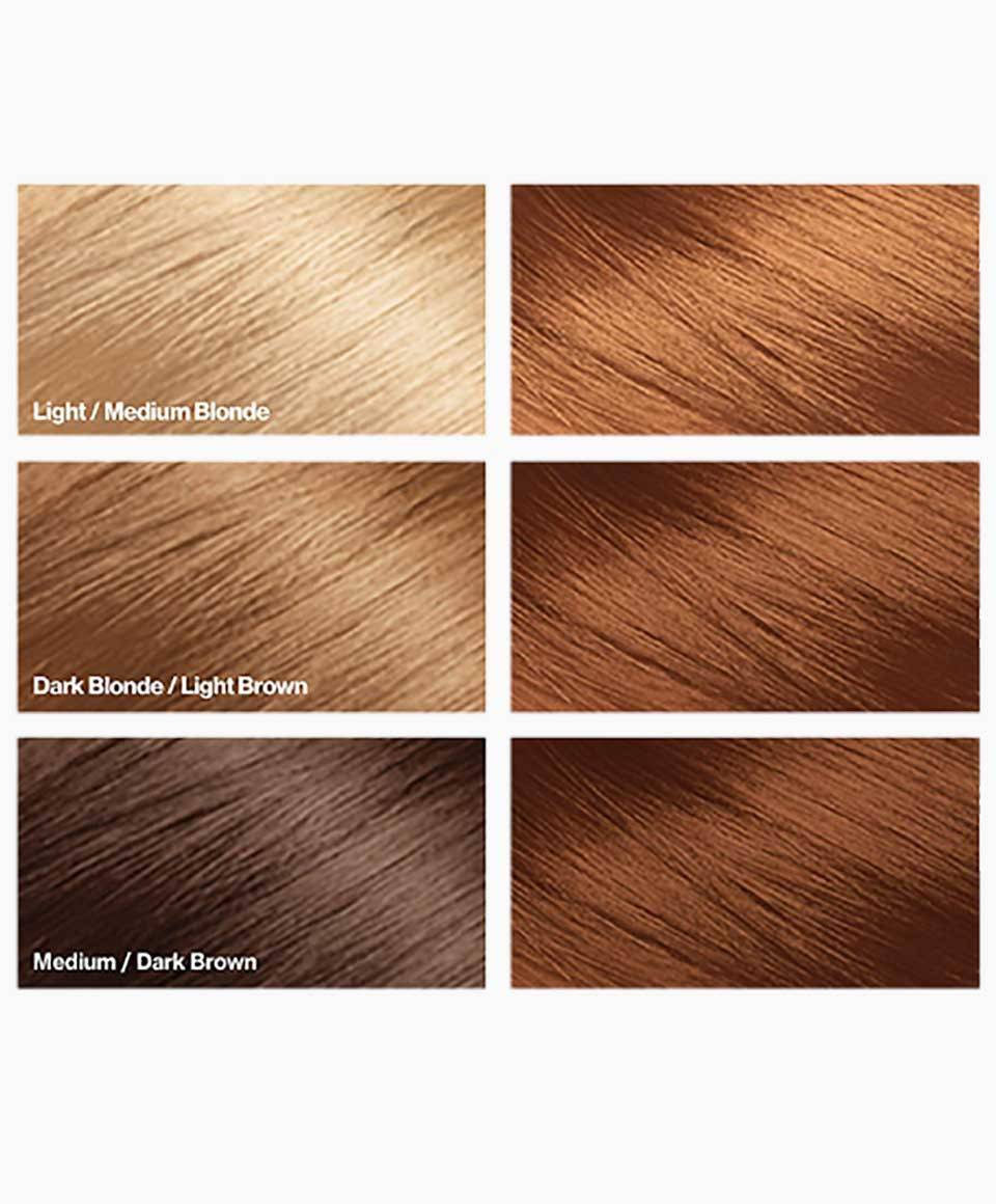 Revlon Colorsilk Beautiful Color permanent hair dye in shade 53 Light Auburn, showing the vibrant hair color and packaging.