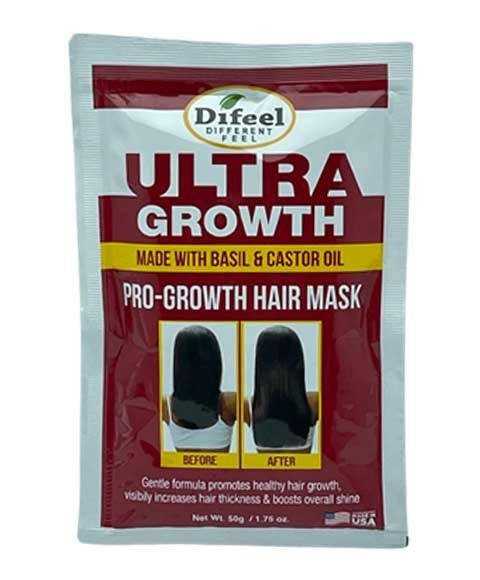Difeel Ultra Growth Hair Mask With Basil And Castor Oil Sachet