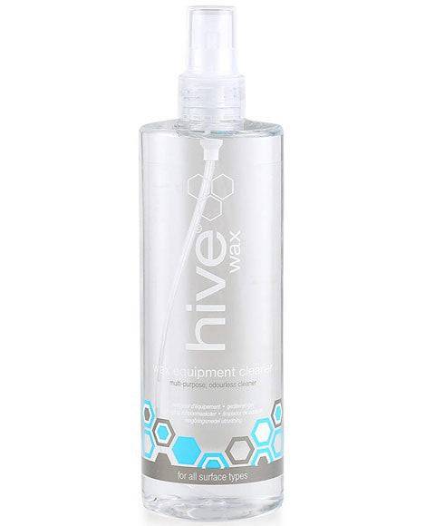 Hive Wax Equipment Cleaner bottle with label, showcasing a professional cleaning solution for wax equipment.