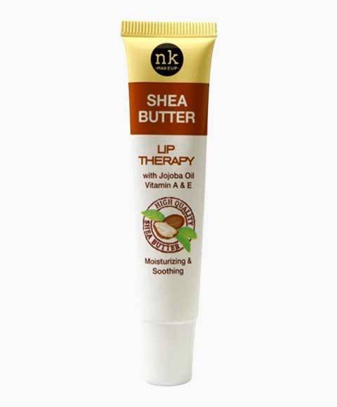 NICKA K NEWYORK NK Shea Butter Lip Therapy tube, moisturizing lip care product with Shea Butter for smooth lips.
