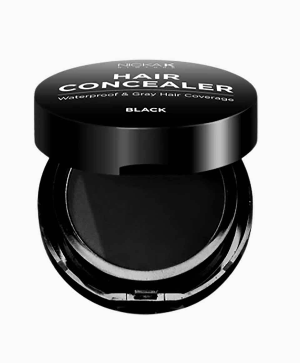 NICKA K NEWYORK NK Waterproof Hair Concealer in a compact case for quick hair color touch-ups and covering roots or gray hair.