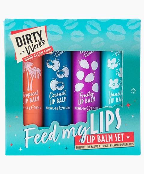 Dirty Works Feed My Lips Lip Balm Set