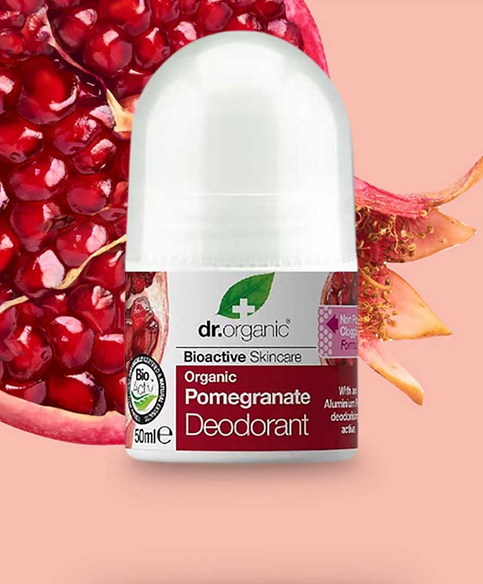 Bioactive Skincare Organic Pomegranate Deodorant Roll On