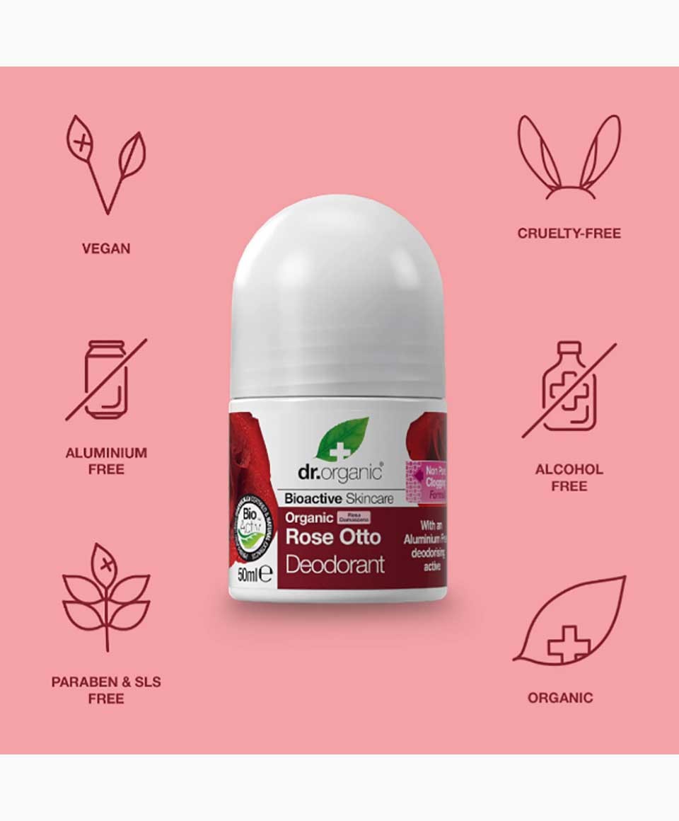 Bioactive Skincare Organic Rose Otto Deodorant Roll On