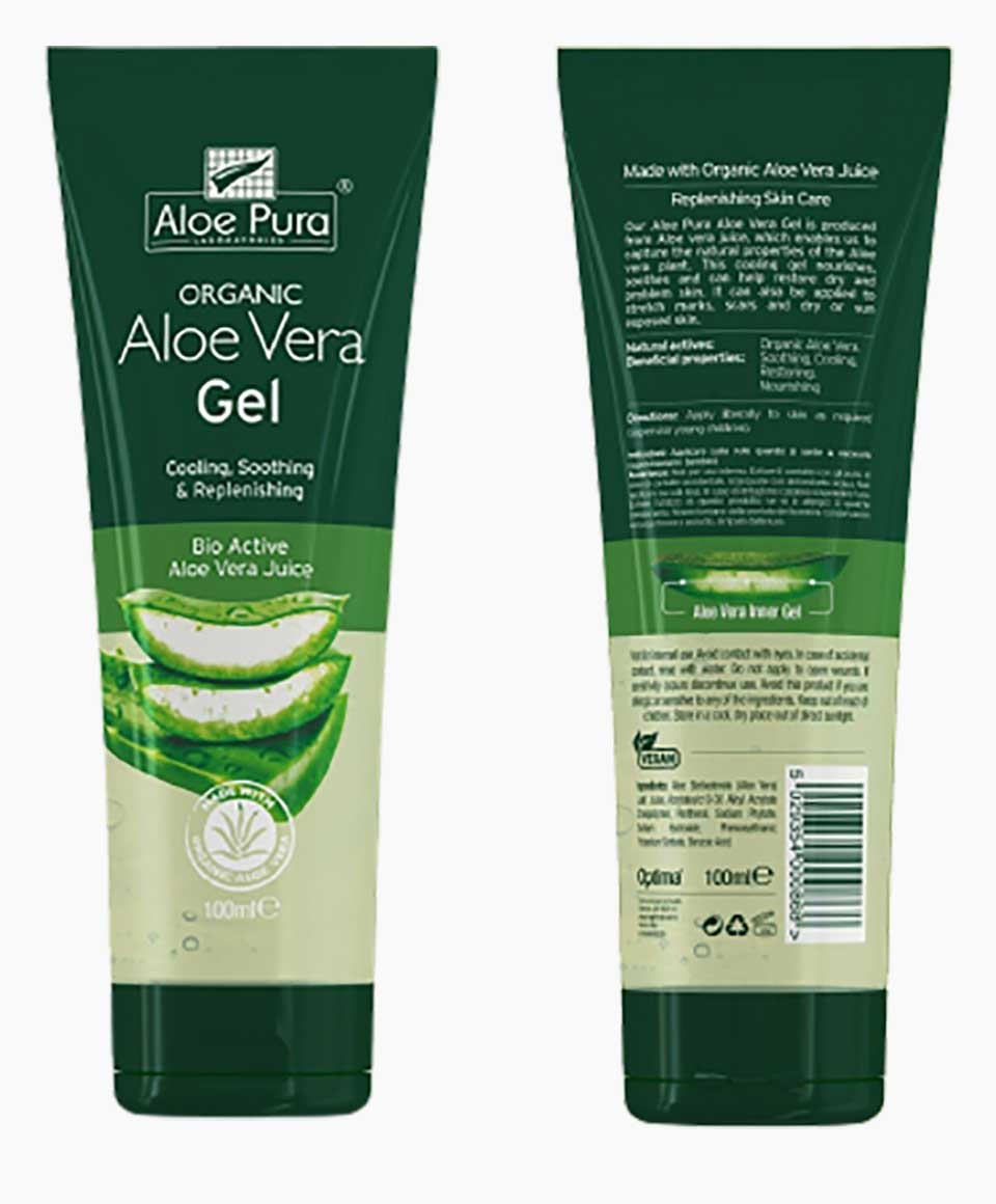 Aloe Pura Organic Aloe Vera Gel Natural Actives