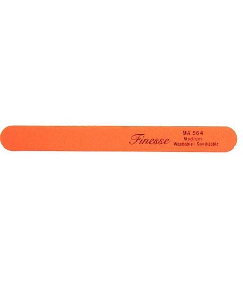 Finesse Professional Nail Files Medium MA564 for nails, with a close-up of the nail file showing its texture and design.