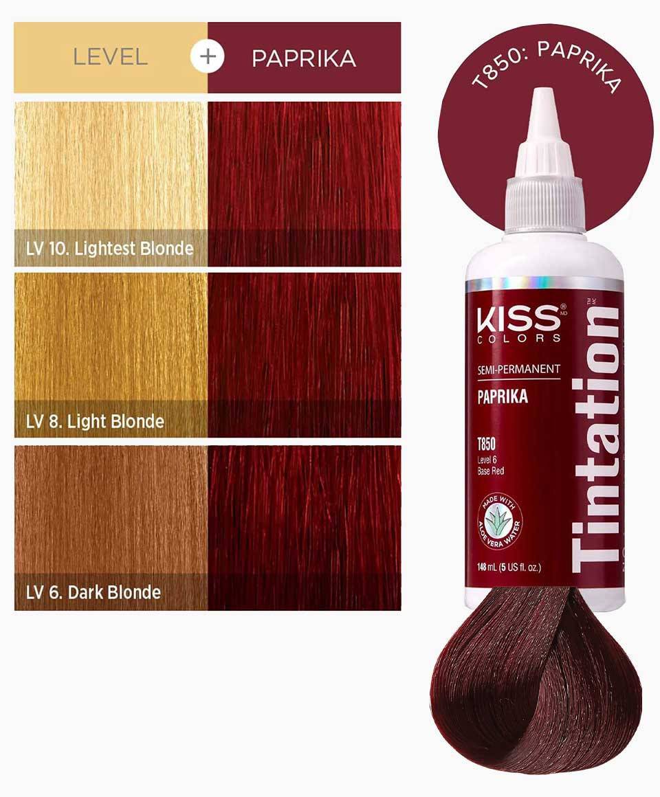 Kiss Colors Tintation Semi Permanent Paprika T850